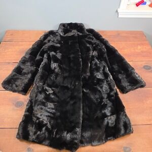 Jacques Ferber Mink Fur Coat Womens 38 Black Excellent Kopenhagen Fur